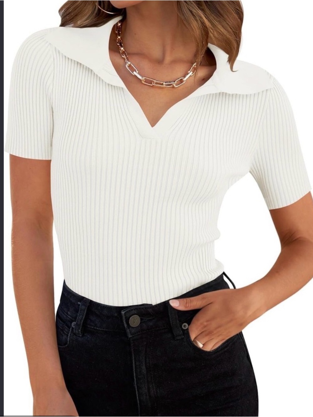 Abercrombie & Fitch Ribbed Knit Polo